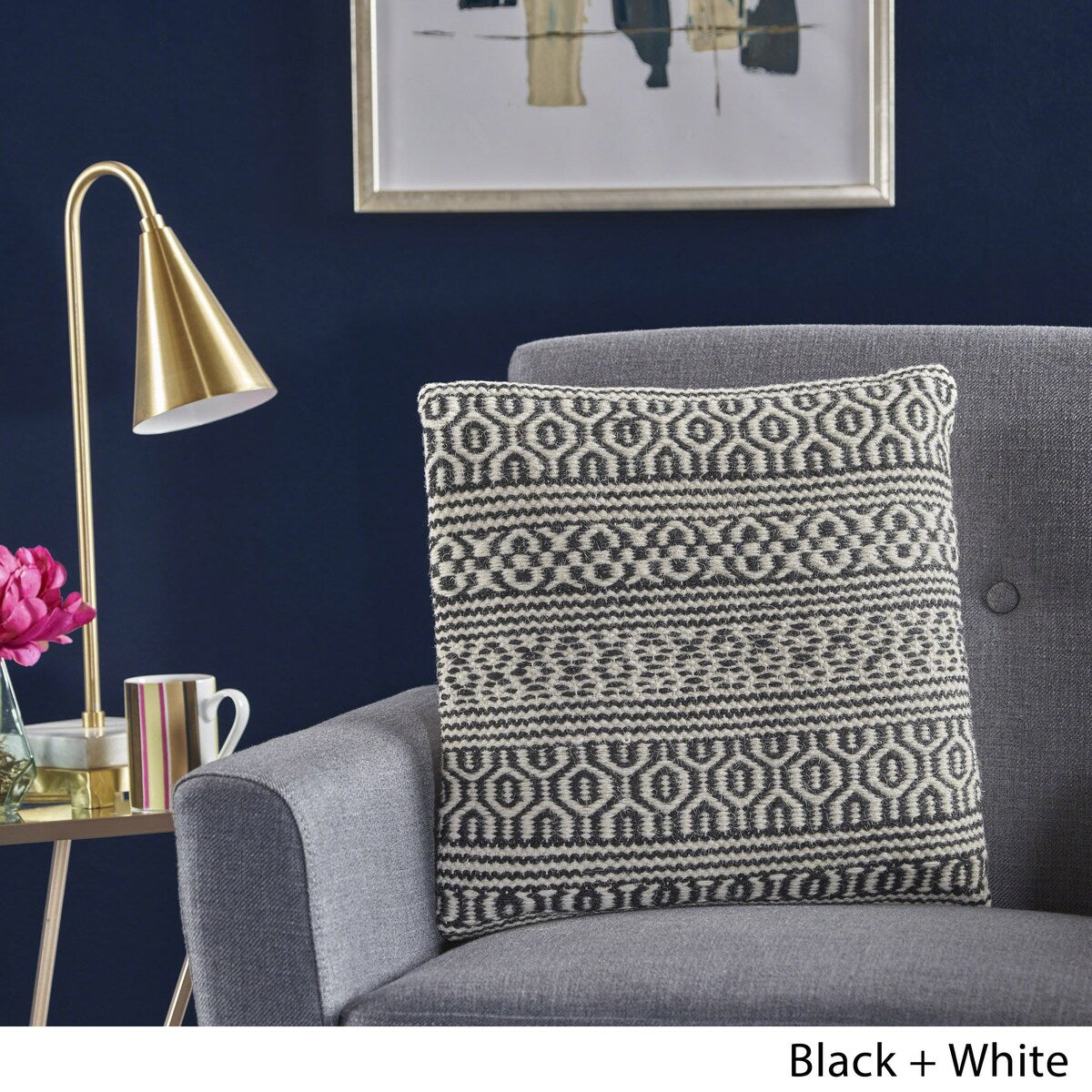 Fargo Handcrafted Boho Fabric Pillow by Christopher Knight Home