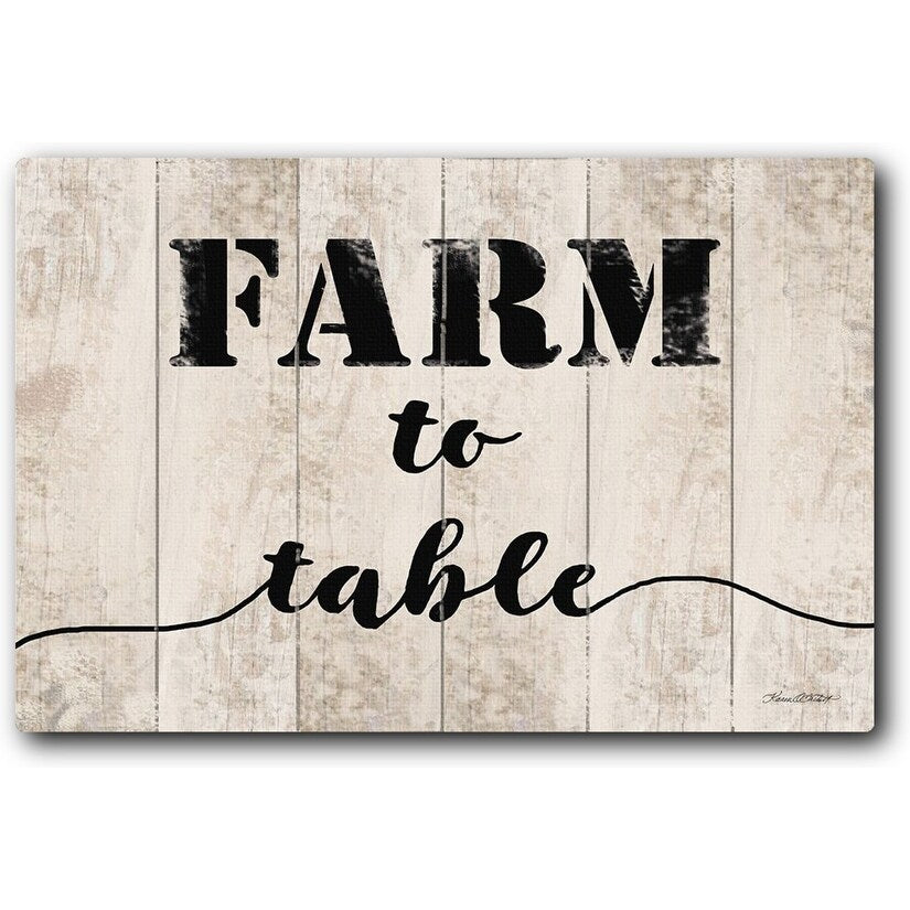 Farm to Table 20x16 Gallery Wrapped Stretched Canvas