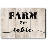 Farm to Table 20x16 Gallery Wrapped Stretched Canvas