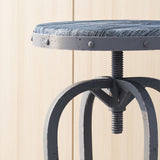 Farmdale Industrial Reclaimed Firwood Adjustable Height Swivel Bar Stool (Set of 2) by Christopher Knight Home