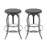 Farmdale Industrial Reclaimed Firwood Adjustable Height Swivel Bar Stool (Set of 2) by Christopher Knight Home