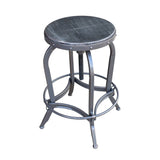 Farmdale Industrial Reclaimed Firwood Adjustable Height Swivel Bar Stool (Set of 2) by Christopher Knight Home