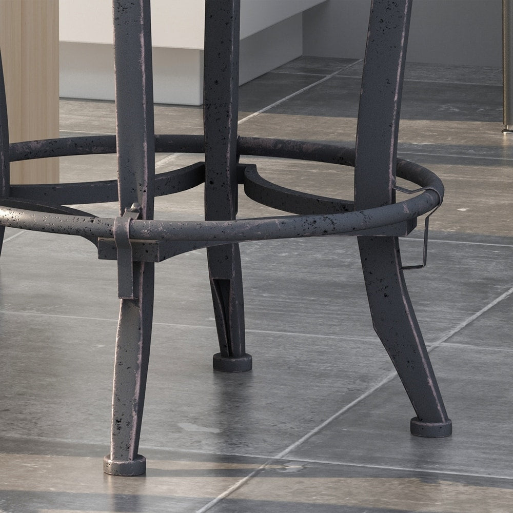 Farmdale Industrial Reclaimed Firwood Adjustable Height Swivel Bar Stool (Set of 2) by Christopher Knight Home