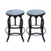 Farmdale Industrial Reclaimed Firwood Adjustable Height Swivel Bar Stool (Set of 2) by Christopher Knight Home