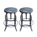 Farmdale Industrial Reclaimed Firwood Adjustable Height Swivel Bar Stool (Set of 2) by Christopher Knight Home