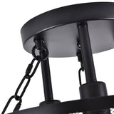 Farmhouse 3-Light Semi Flush Mount Metal Ceiling Light for Kitchen Bedroom Foyer