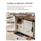 Farmhouse Dresser, Chest of Drawer, Dresser TV Stand, Storage Dresser