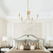 Farmhouse 5-Light Classic Candle Chandelier for Dining Room