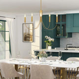 Farmhouse 5-Light Classic Candle Chandelier for Dining Room