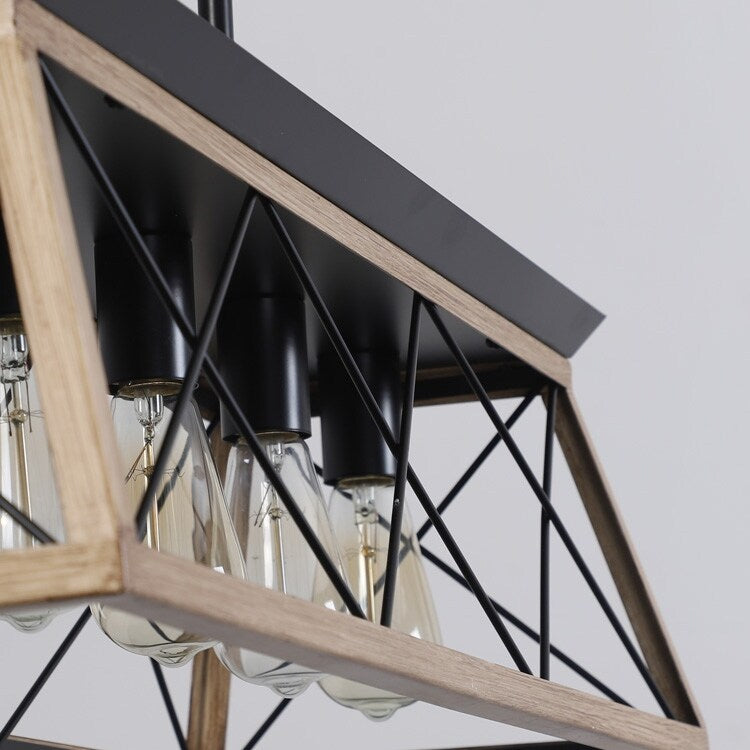 Farmhouse 5-Lights Linear Island Chandeliers for Dining Room