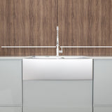 36 in. Farmhouse Apron-Front Stainless Steel Double Bowl Kitchen Sink
