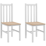 Farmhouse Armless Dining Chairs Set of 2