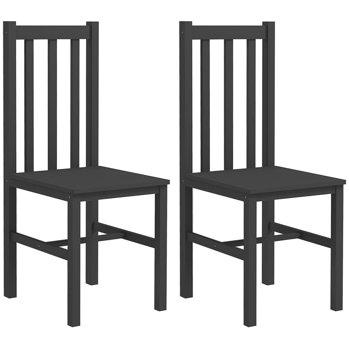 Farmhouse Armless Dining Chairs Set of 2
