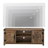 Farmhouse Barndoor TV Stand Entertainment Center for TVs up to 70-inch
