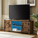 Farmhouse Barndoor TV Stand Entertainment Center for TVs up to 70-inch