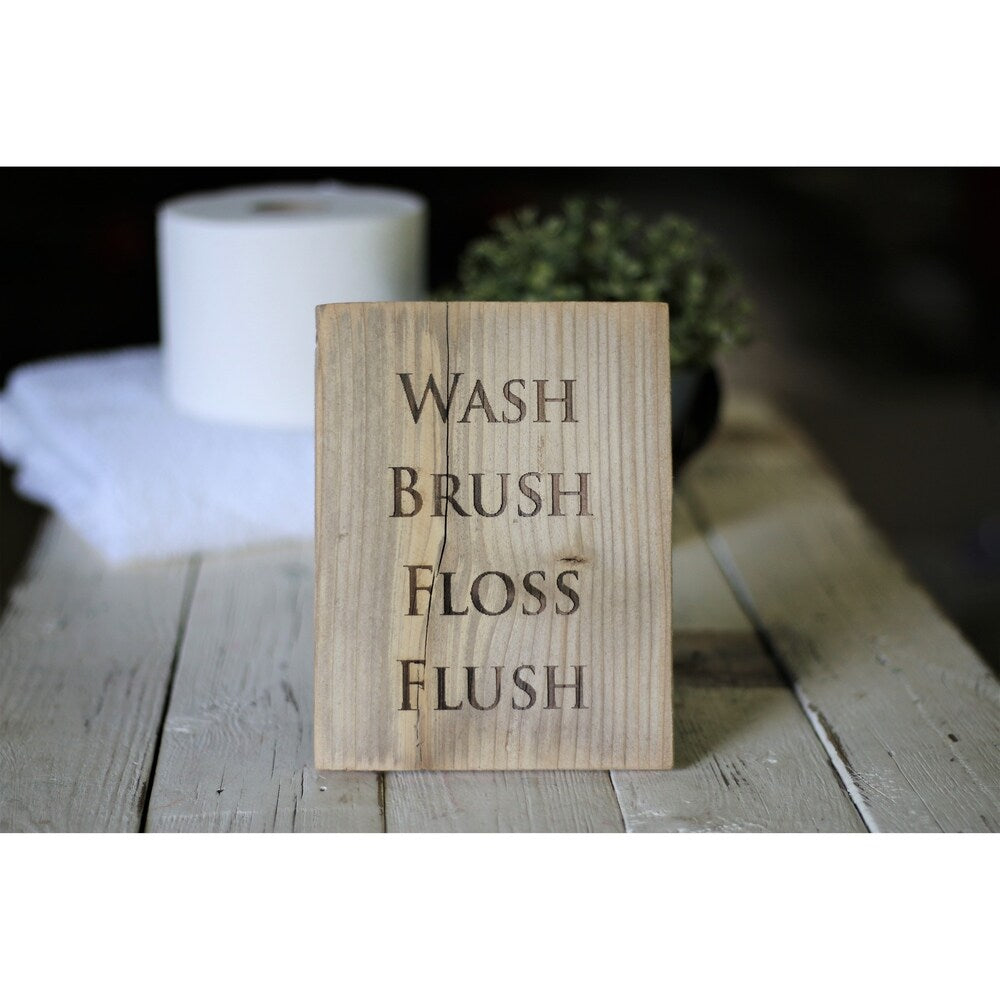Farmhouse Bathroom Signs 5x7