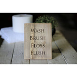 Farmhouse Bathroom Signs 5x7