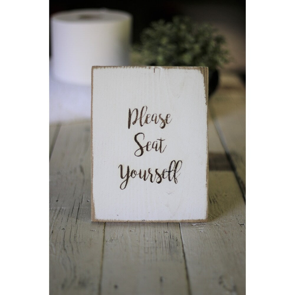 Farmhouse Bathroom Signs 5x7