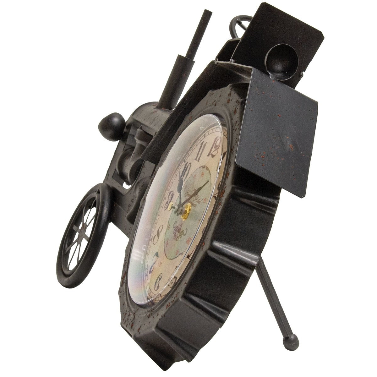 Farmhouse Black Tractor Clock