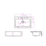 Farmhouse Cast-Iron 33 in. Single Bowl Kitchen Sink