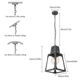 Farmhouse Chandeliers Metal Ceiling Rustic 1-Light Pendant