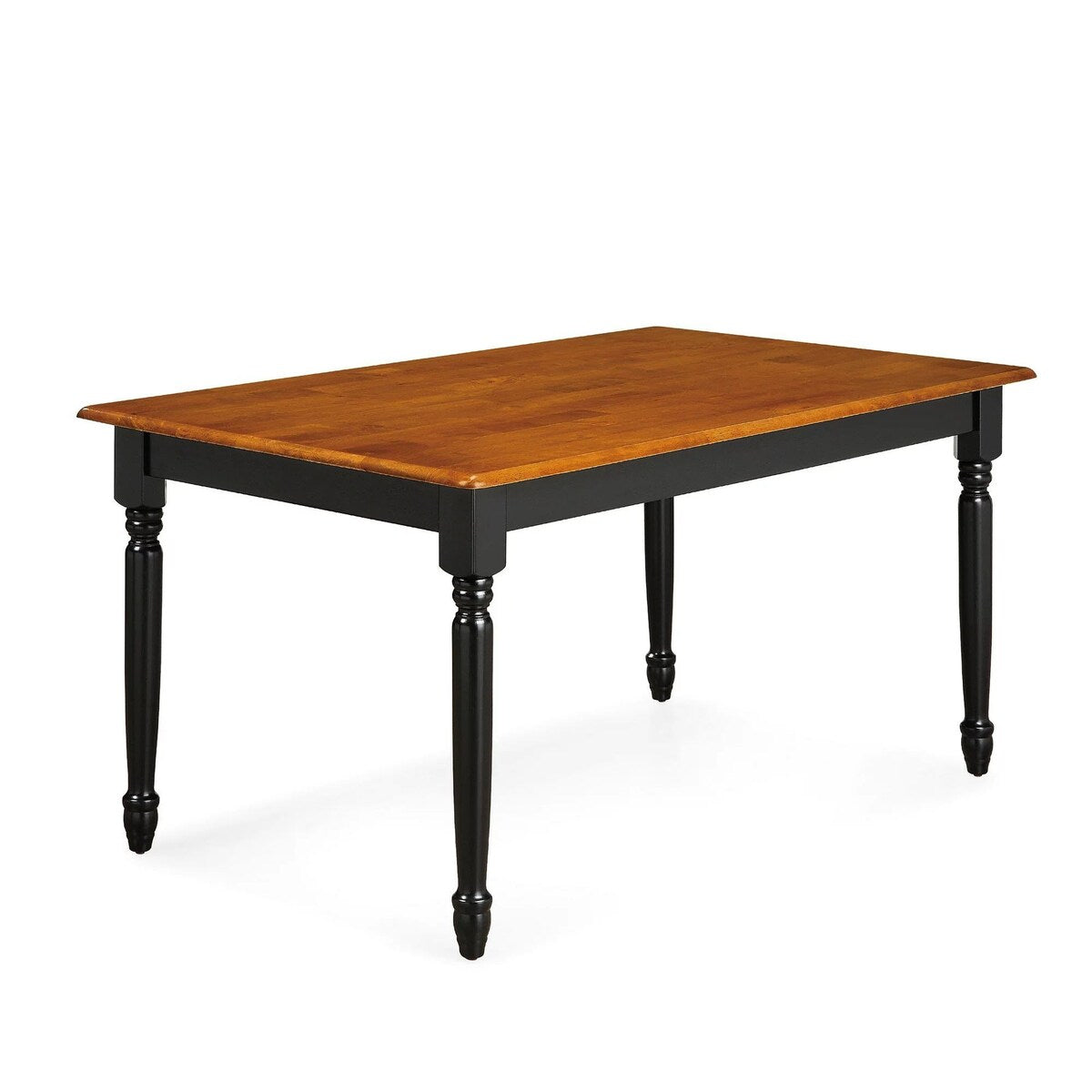 Farmhouse Dining Table, Black and Oak (Dining table only)