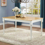 Farmhouse Dining Table, Black and Oak (Dining table only)