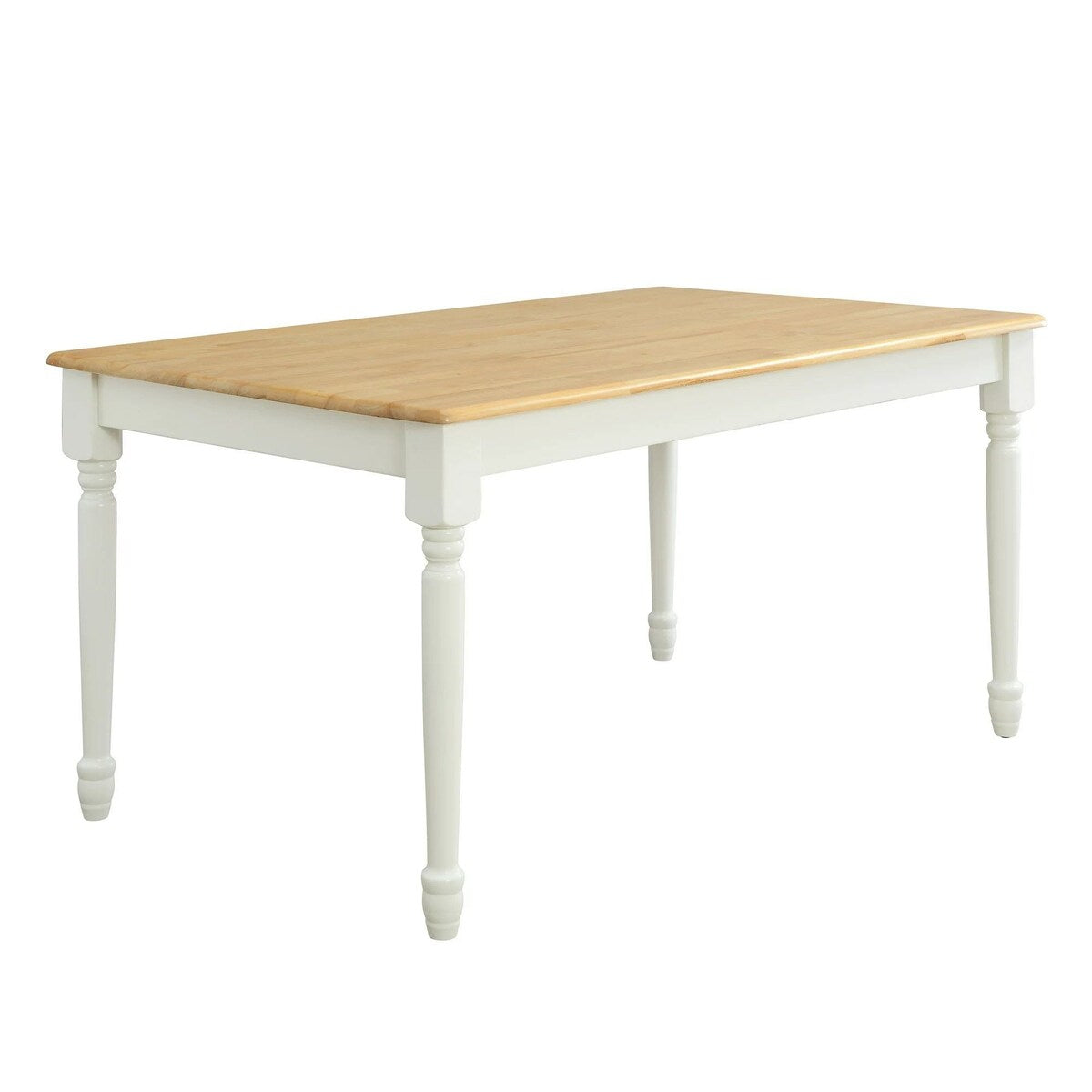 Farmhouse Dining Table, Black and Oak (Dining table only)