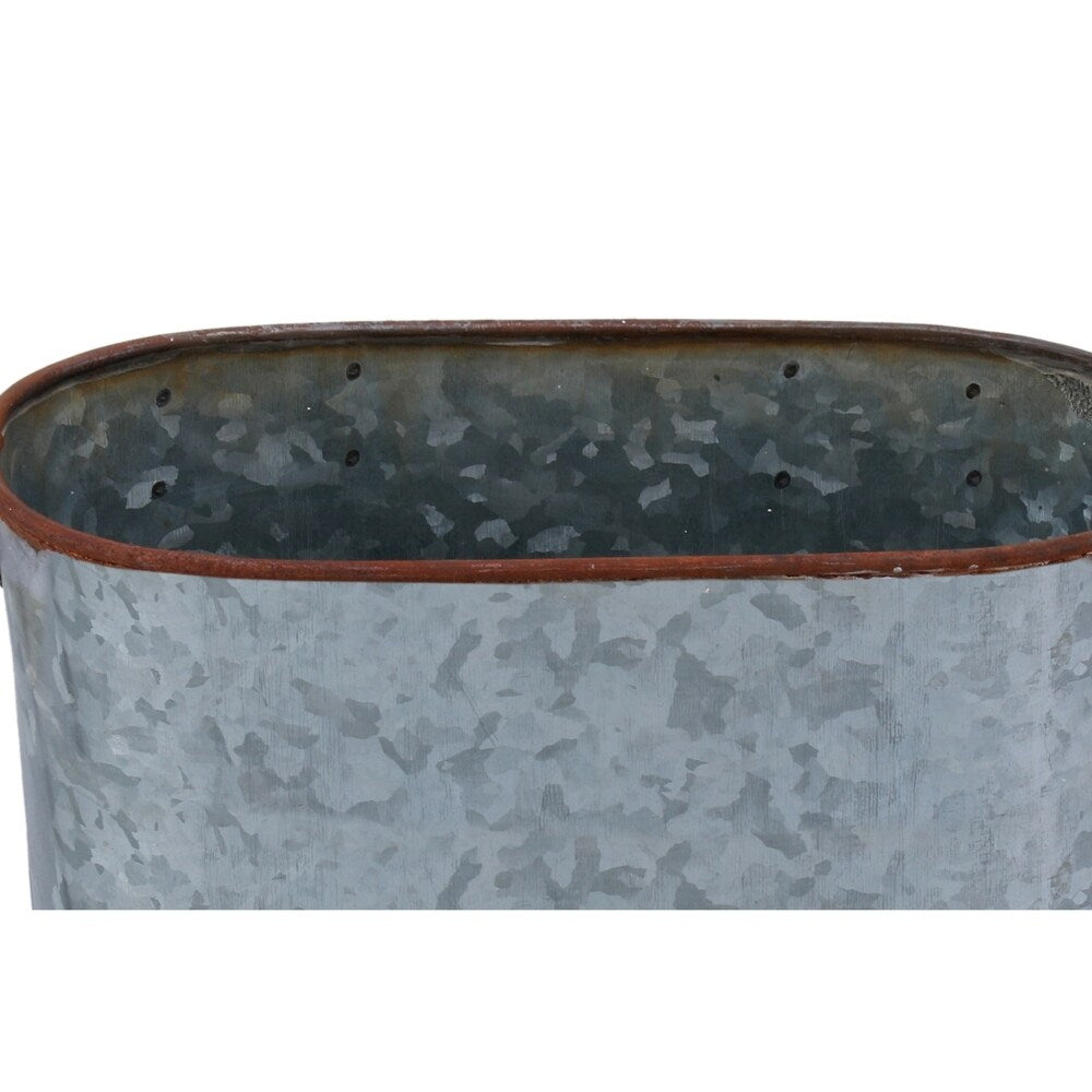 Farmhouse Style Iron Bucket Design Toilet Paper Holder Wall Rack