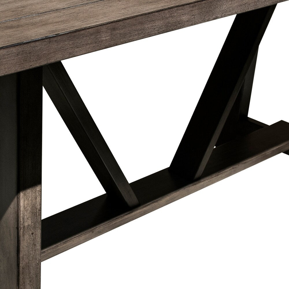 Farmhouse Style Trestle Dining Table