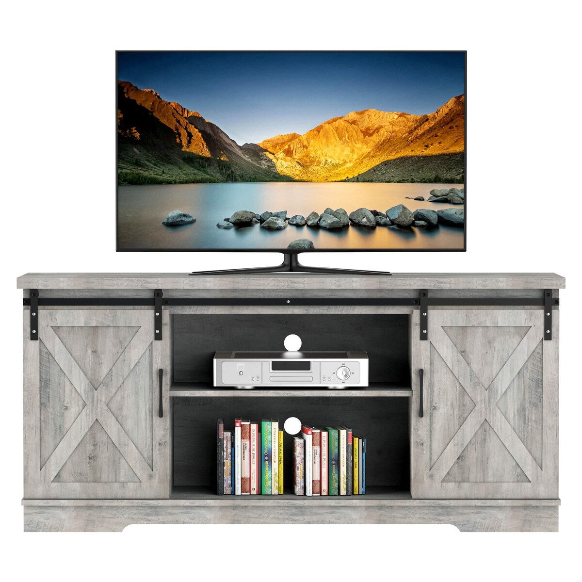 Farmhouse TV Stand for 65 Inch TV