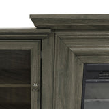 Farmhouse TV Stand with Fireplace - 70" Width -Fits up to 70" TV - 71"W x 30"H x 15.5"D
