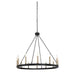 Clihome 12 Light Candle Style Wagon Wheel Chandelier