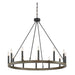 Clihome 12 Light Candle Style Wagon Wheel Chandelier