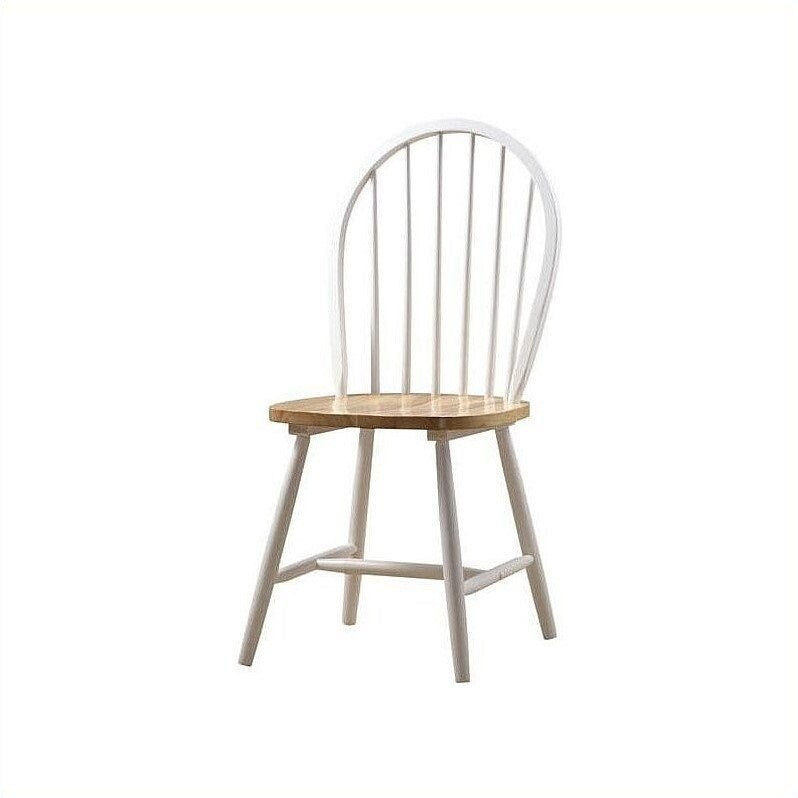 Farmhouse Wood Dining Chairs - Set of 2 - none