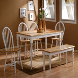 Farmhouse Wood Dining Chairs - Set of 2 - none