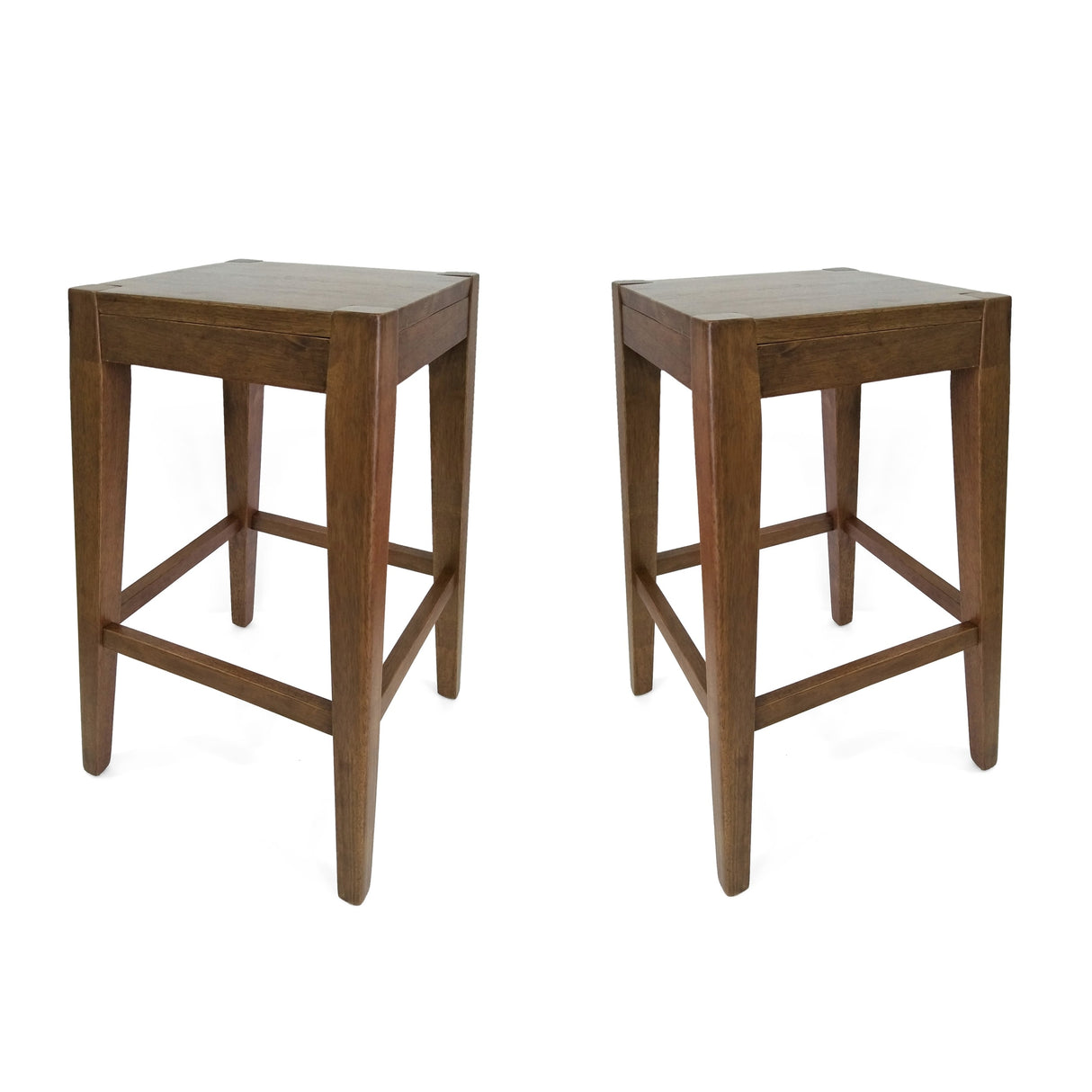Farmhouse Wooden Counter Stool (Set of 2) by Christopher Knight Home