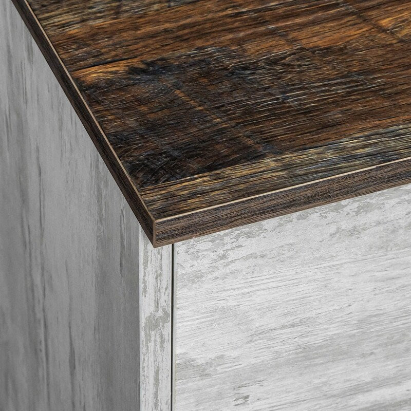 Farmhouse chic 3 drawer chest of drawers
