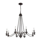 Elk Home Farmington Oil Rubbed Bronze Metal 8 Light Chandelier