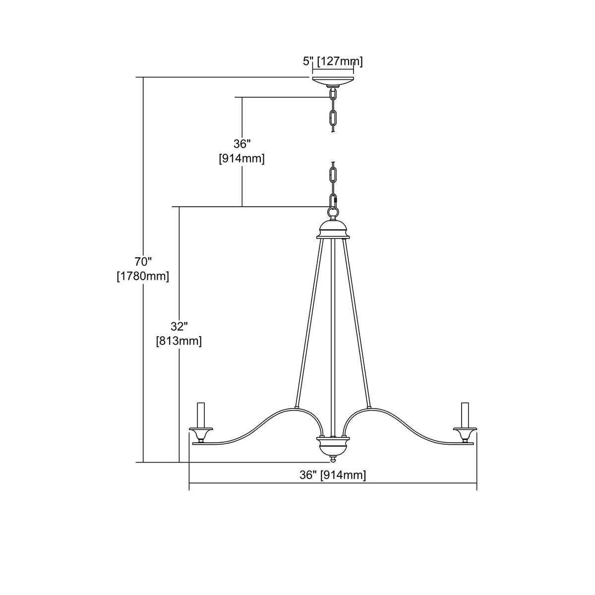 Elk Home Farmington Oil Rubbed Bronze Metal 8 Light Chandelier