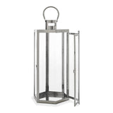 Farnsworth Outdoor Outdoor 23" Stainless Steel Lantern by Christopher Knight Home