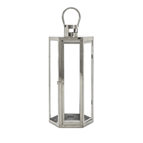 Farnsworth Outdoor Outdoor 23" Stainless Steel Lantern by Christopher Knight Home