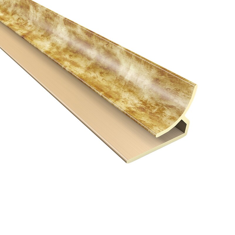 FASÄDE 47 in. Decorative Vinyl Inside Corner Trim Bermuda Bronze (5 Pa