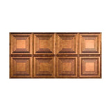 Fasade Portrait Antique Bronze 2-ft x 4-ft Glue-up Ceiling Tile