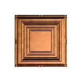 Fasade Portrait Antique Bronze 2-ft x 4-ft Glue-up Ceiling Tile