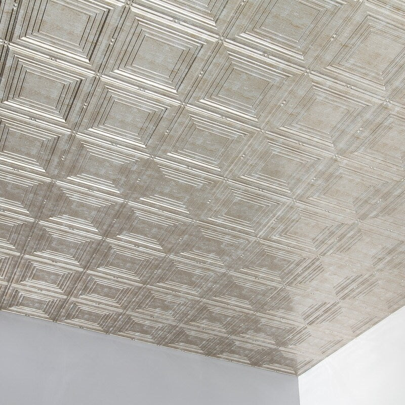 FASÄDE Portrait Decorative Vinyl 2ft x 4ft Glue Up Ceiling Panel in Vi