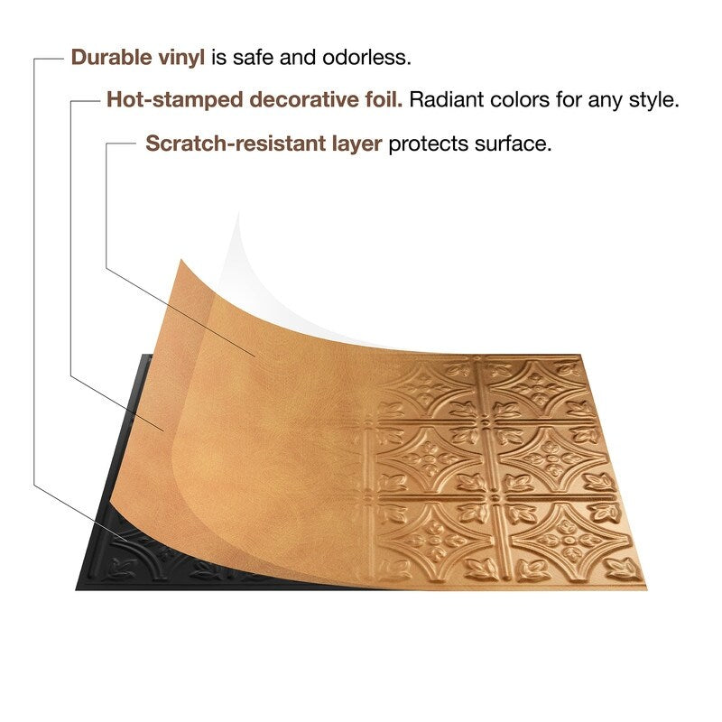 Fasade Quilted Brushed Nickel 15-square Foot Backsplash 15 Sq Ft Kit