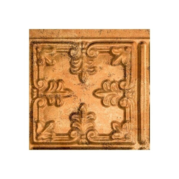 Fasade Traditional Style #10 Muted Gold 18 in. x 24 in. Backsplash Panel