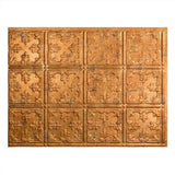 Fasade Traditional Style #10 Muted Gold 18 in. x 24 in. Backsplash Panel
