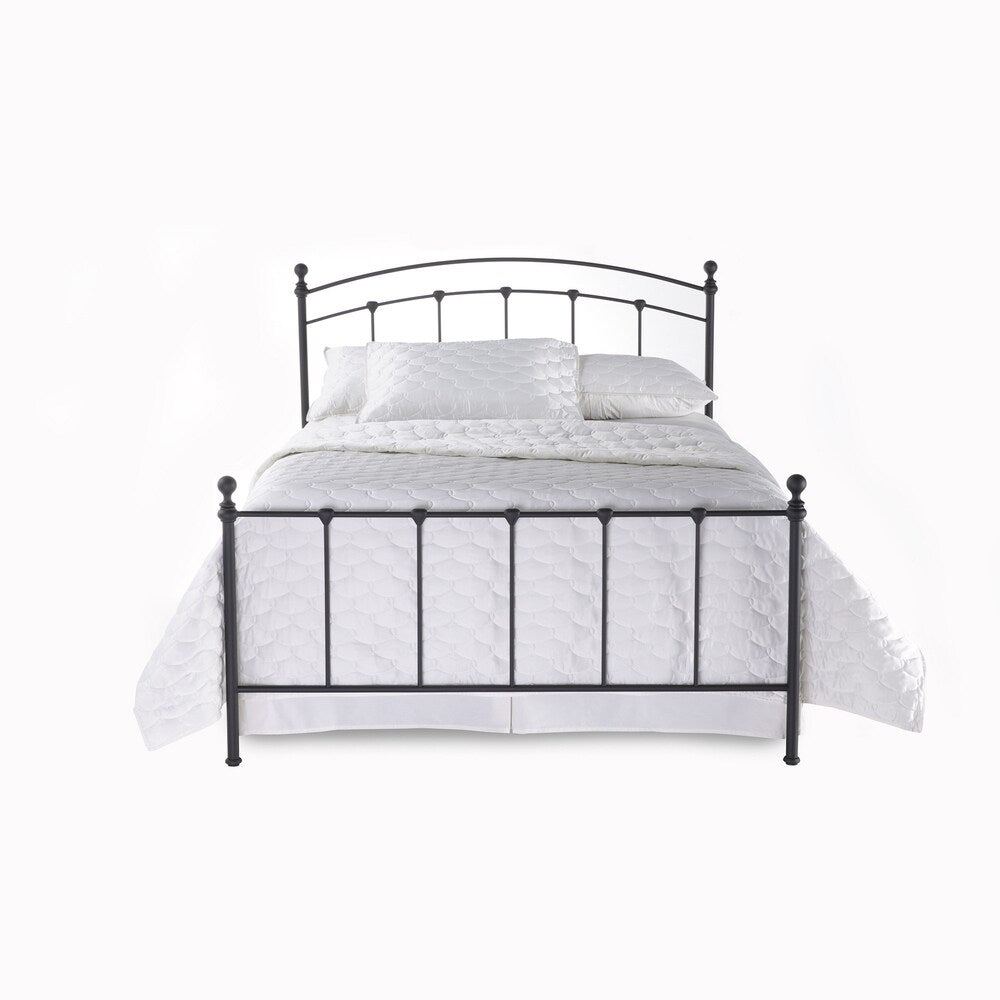 The Curated Nomad Rosa Metal Bed in Matte Black Finish